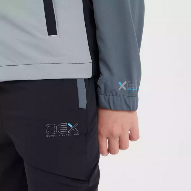 OEX Junior Pennine Tracksuit - Charcoal/Black