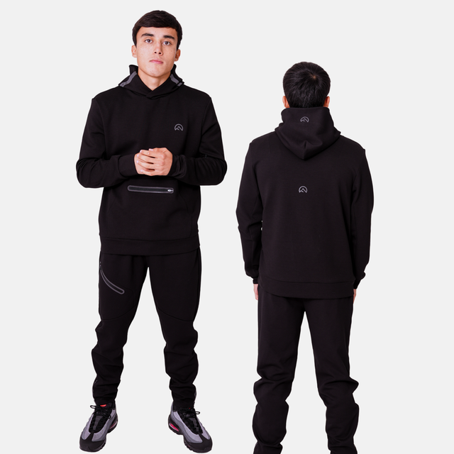 Flux Velar Hoodie Tracksuit - Black