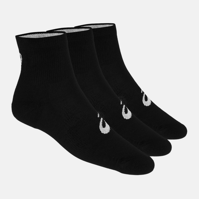 Asics Quarter Running Socks (3 Pack) - Black