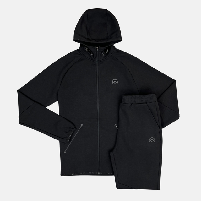 Flux Velar Zip-Up Tracksuit - Black