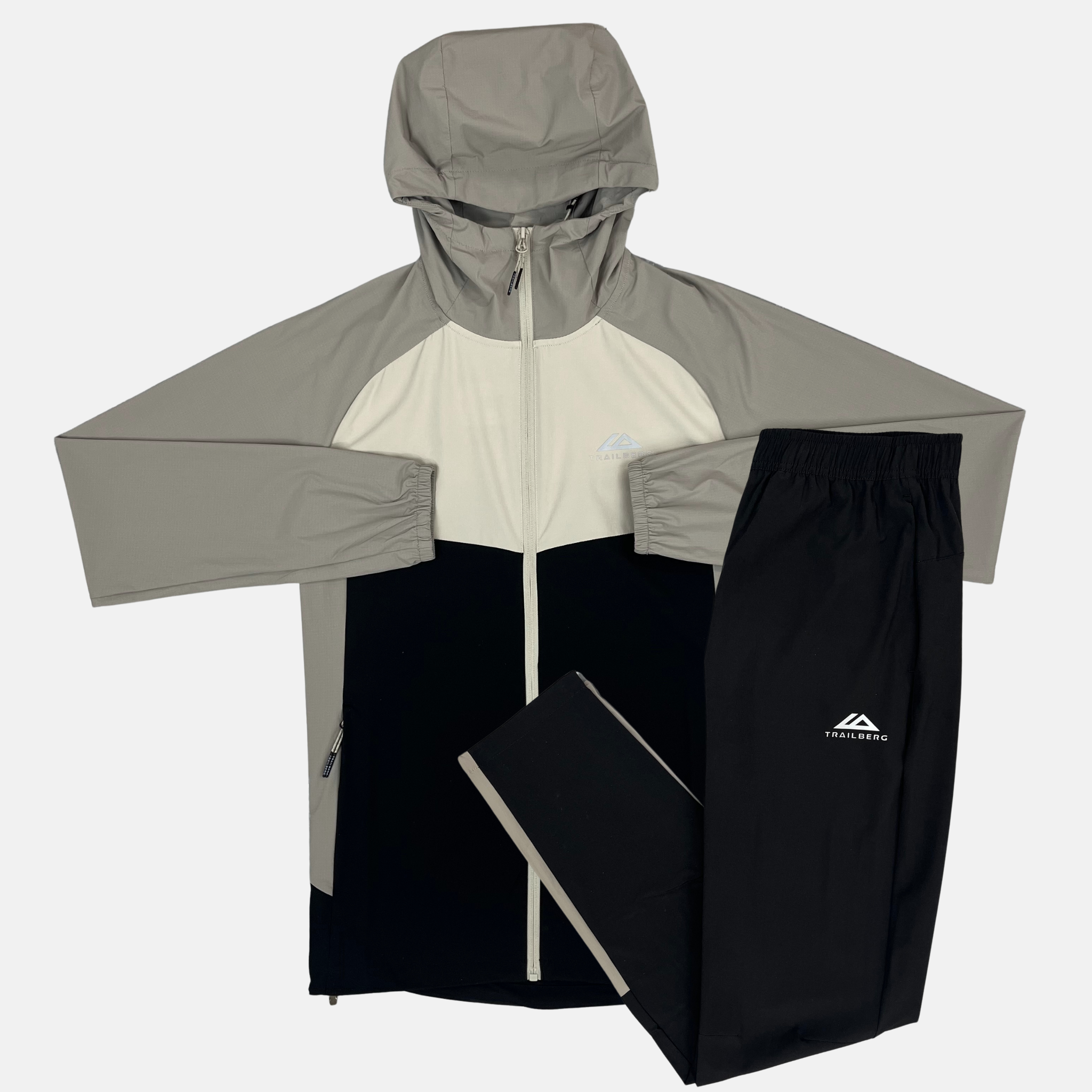 Trailberg Focus Tracksuit - Pale Taupe/Black