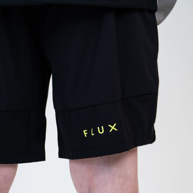 Flux Junior Marl T-Shirt / Versatility Shorts Set - Black/Neon
