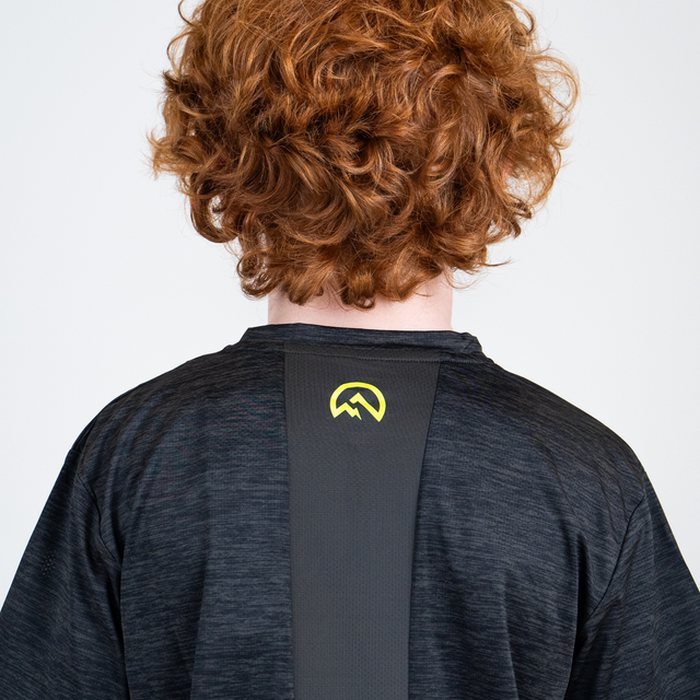 Flux Junior Marl T-Shirt / Versatility Shorts Set - Black/Neon