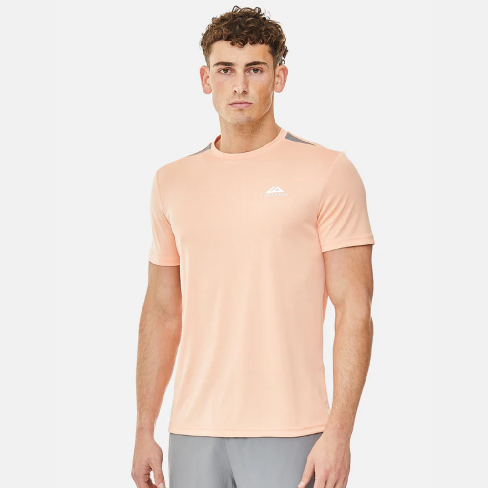 Trailberg Cloud SS25 T-Shirt - Peach Nectar/Moon Grey