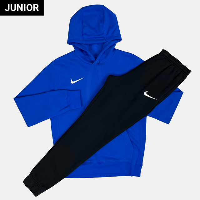 Nike Junior Fleece Tracksuit - Blue / Black