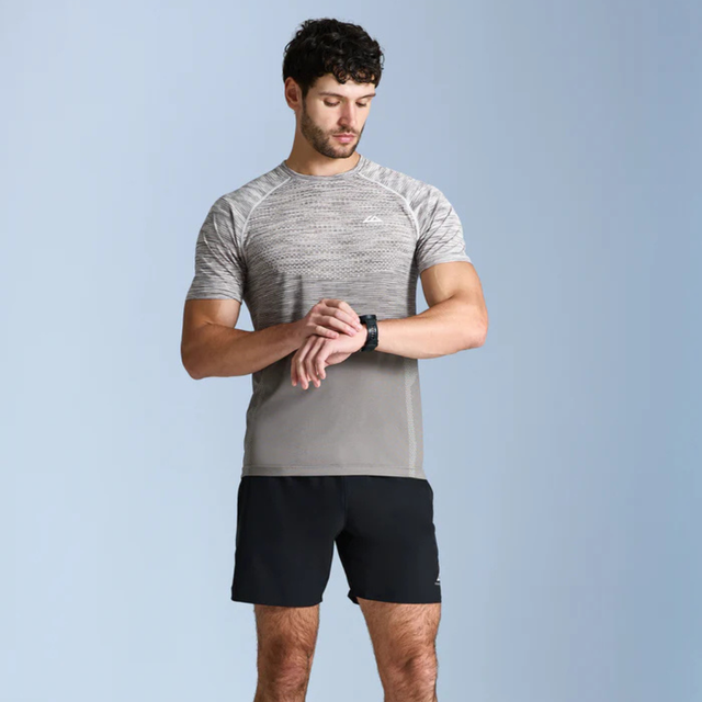 Trailberg Apex Seamless T-Shirt / Shorts Set - Mocha/Black