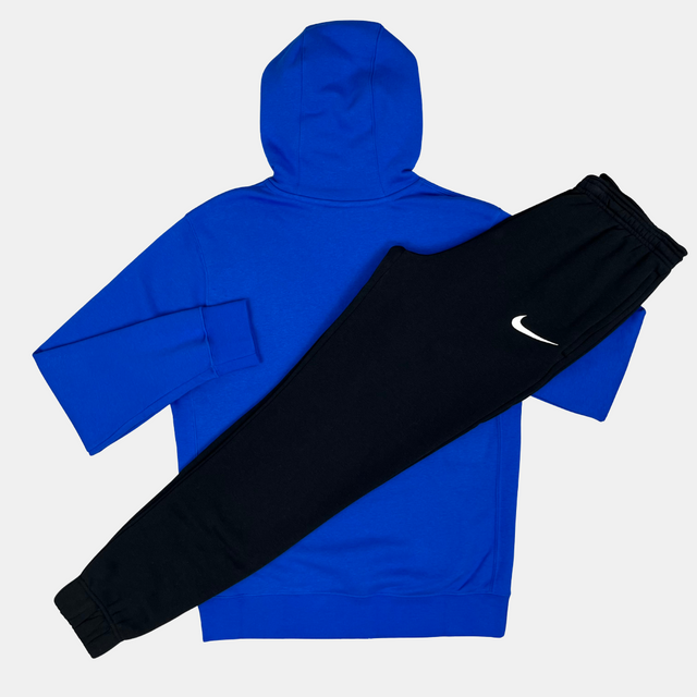 Nike Junior Fleece Tracksuit - Blue / Black
