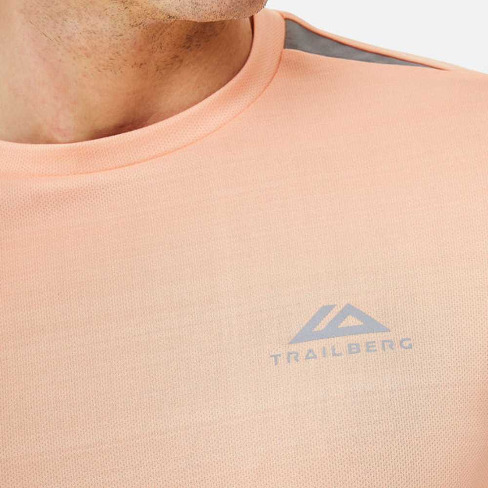 Trailberg Cloud SS25 T-Shirt - Peach Nectar/Moon Grey