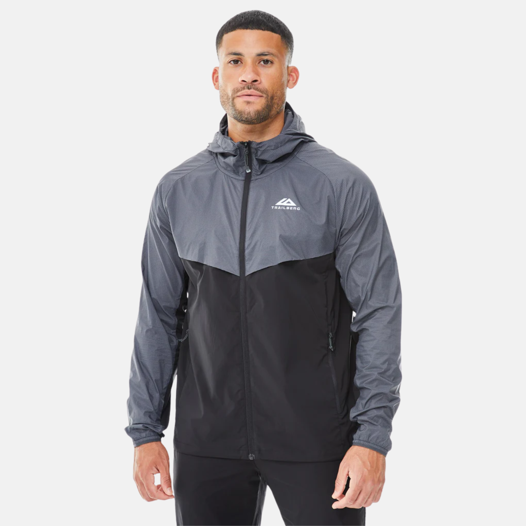 Trailberg Rapid Grid 2.0 Windbreaker - Black/Volcano Grey