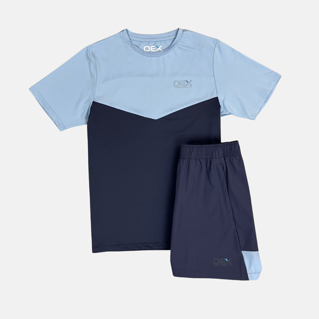 OEX Junior Flynn T-shirt / Shorts Set - Sky Blue