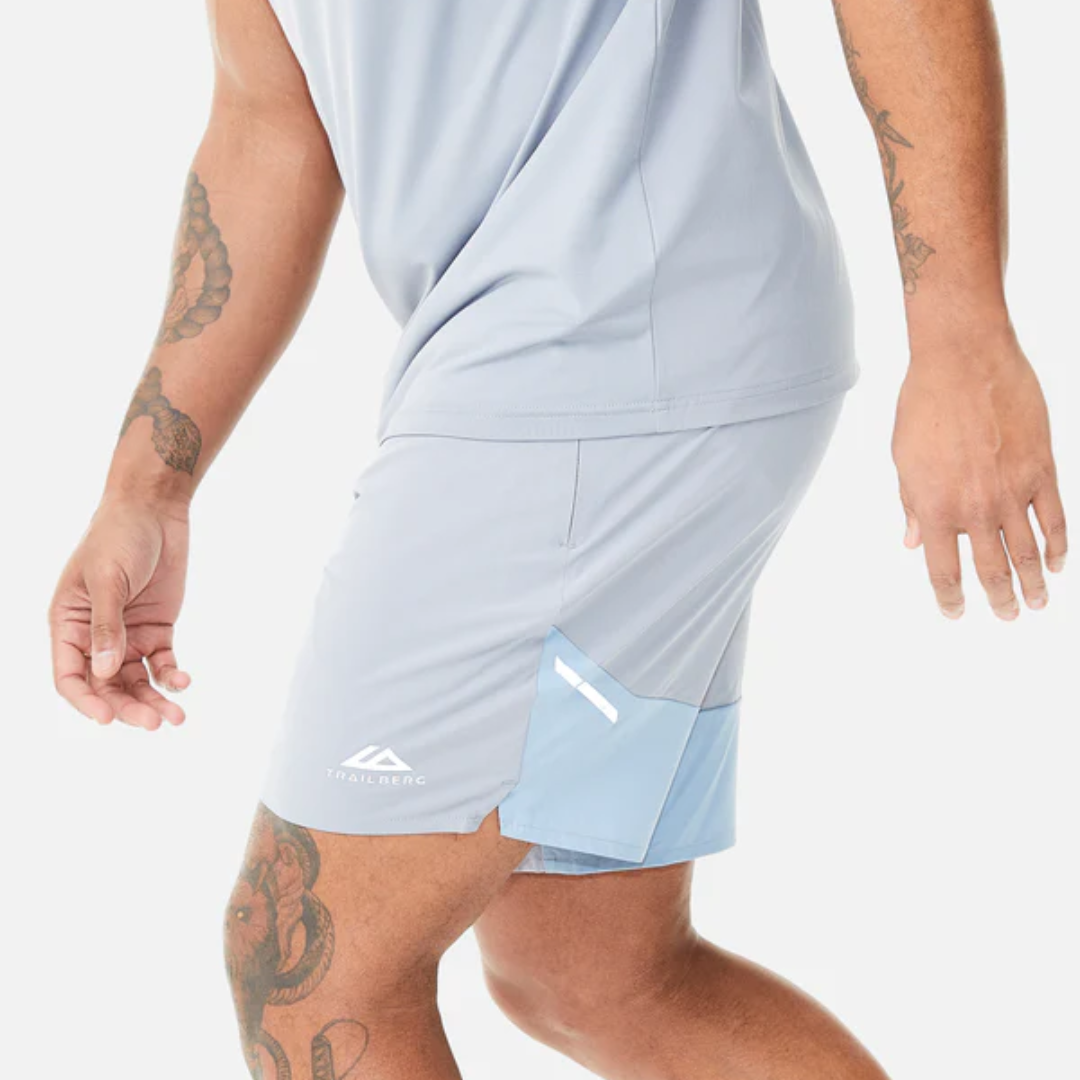 Trailberg Aperture T-Shirt / Shorts Set - Grey / Blue