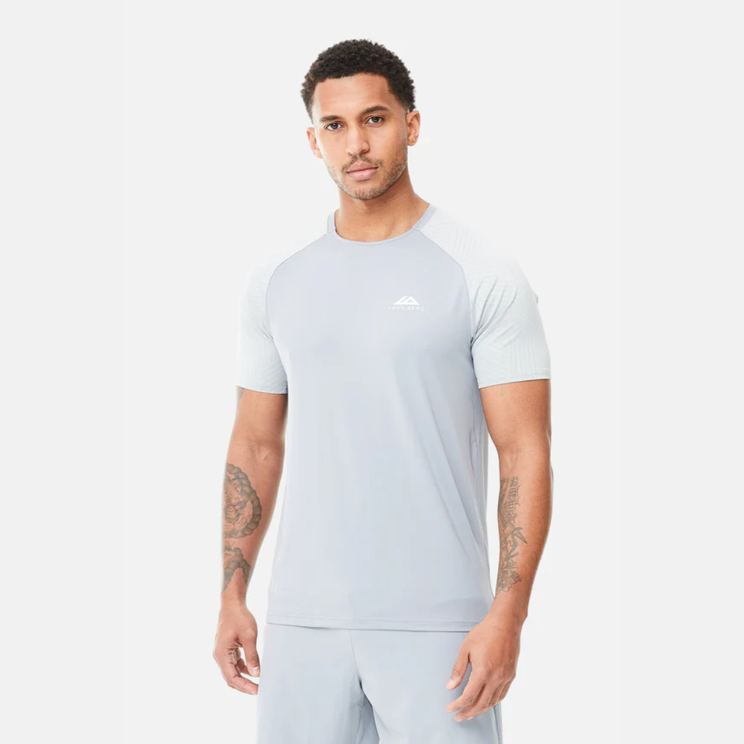Trailberg Axis T-Shirt / Shorts Set - Fog Grey