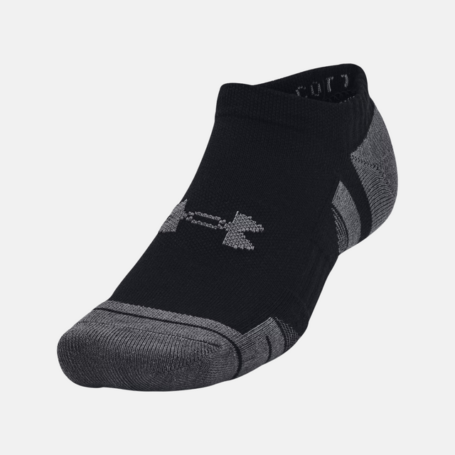 Under Armour Performance (3 Pack) No Show Socks - Black