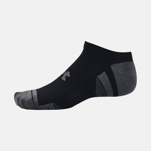 Under Armour Performance (3 Pack) No Show Socks - Black
