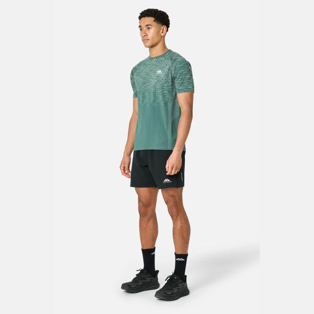 Trailberg Stride Seamless T-Shirt / Shorts Set - Green/Black