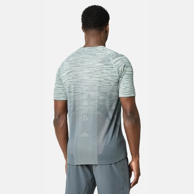 Trailberg Apex Seamless T-Shirt / Shorts Set - Graphite Grey/Neon Lime