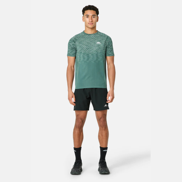 Trailberg Stride Seamless T-Shirt / Shorts Set - Green/Black