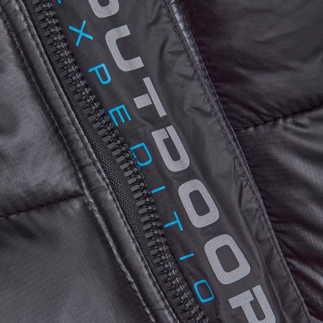 OEX Monro Puffer Coat - Charcoal / Black