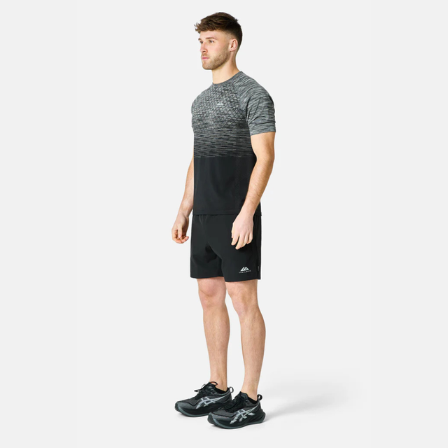 Trailberg Stride Seamless T-Shirt - Moon Grey/Black