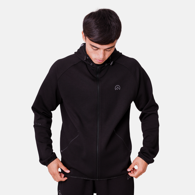 Flux Velar Zip-Up Tracksuit - Black