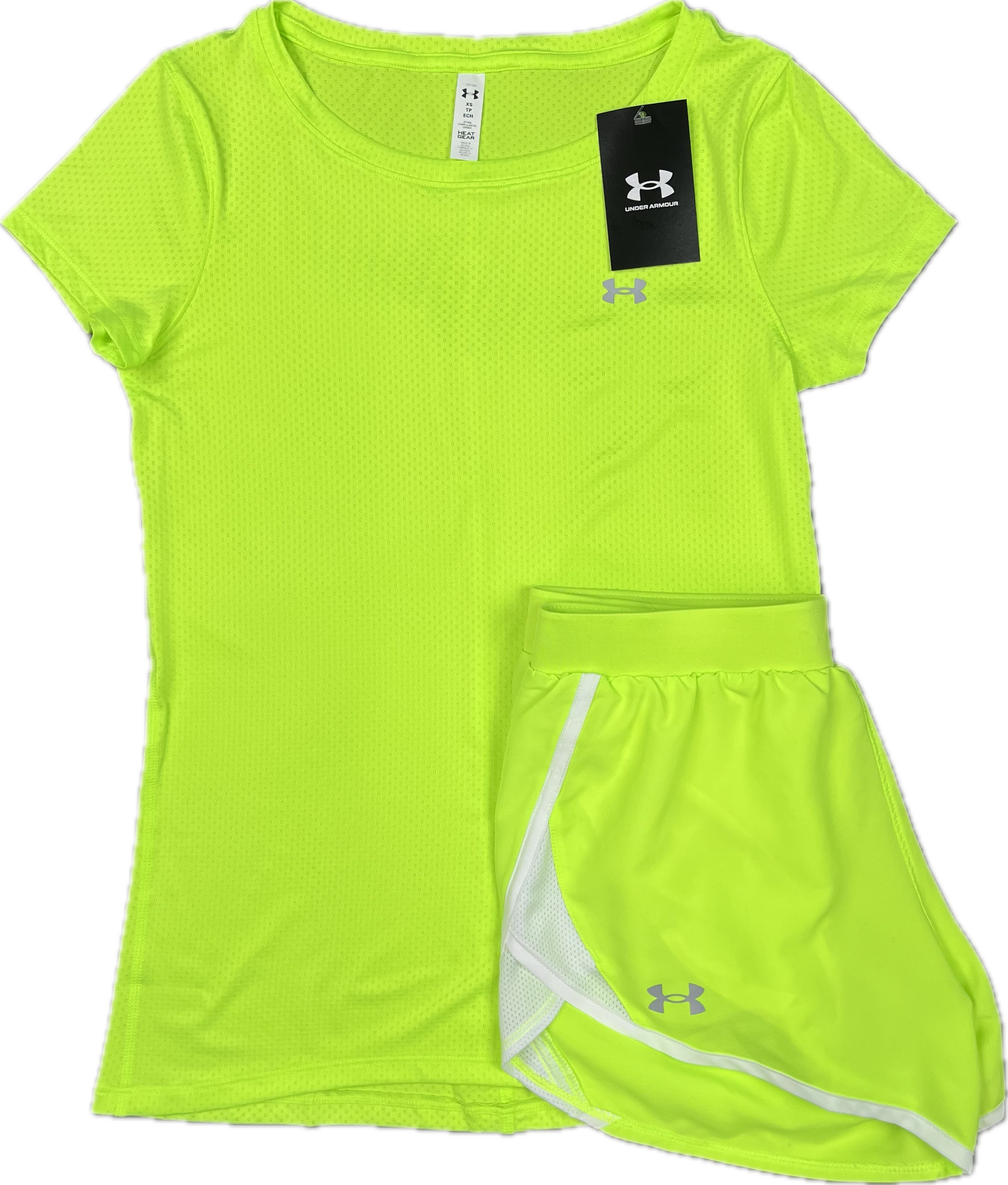 Under armour neon green shirt deals