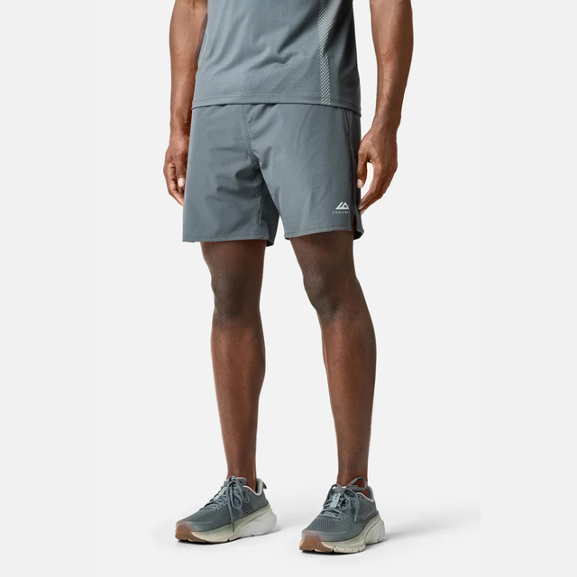 Trailberg Apex Seamless T-Shirt / Shorts Set - Graphite Grey/Neon Lime