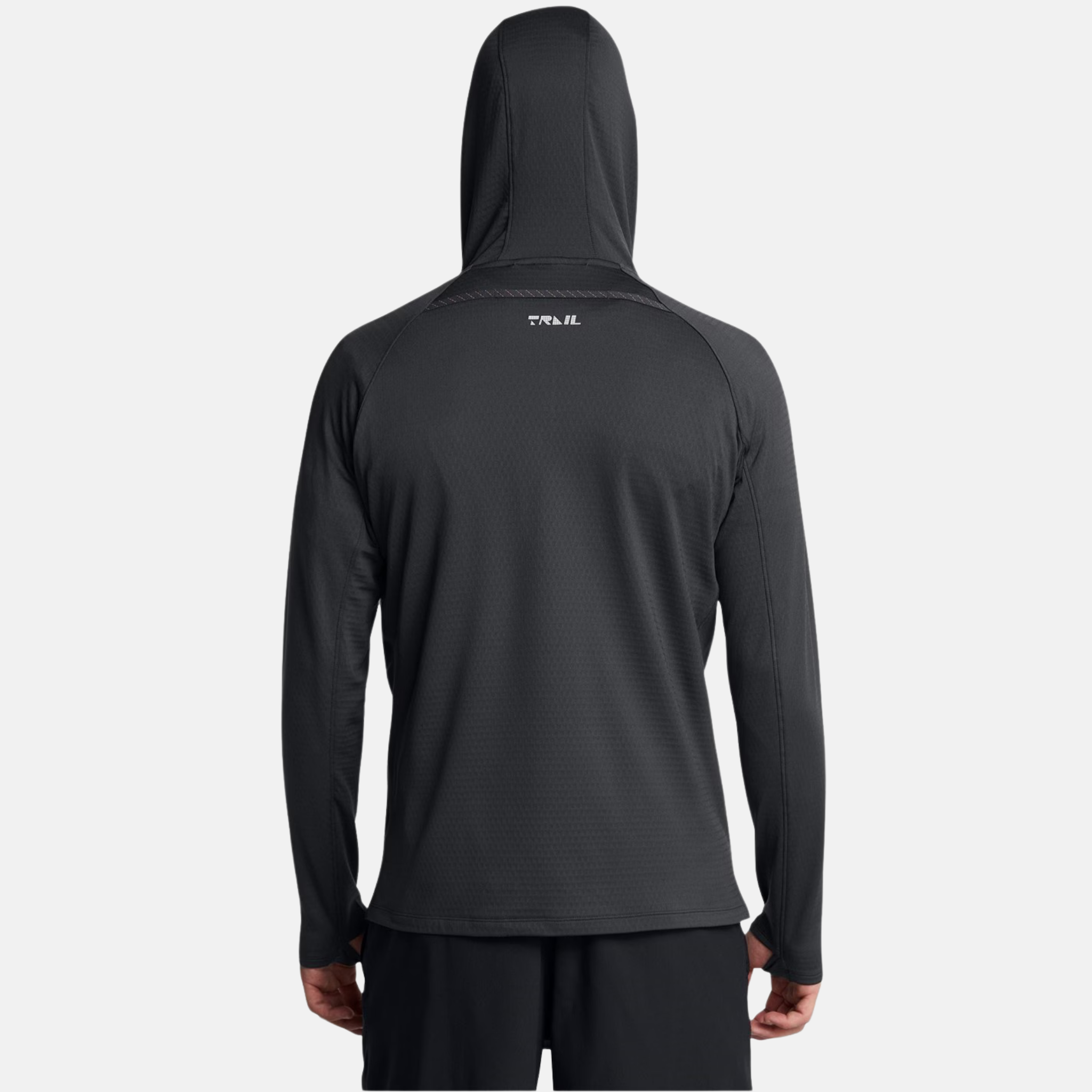Under Armour Launch Trail Hoodie - Black/Grey