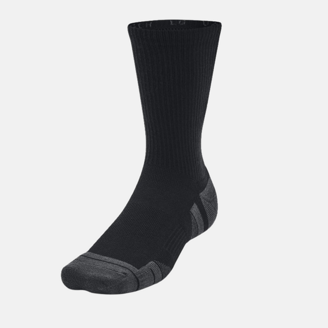 Under Armour Performance Tech Crew Socks (3 Pack) - Black