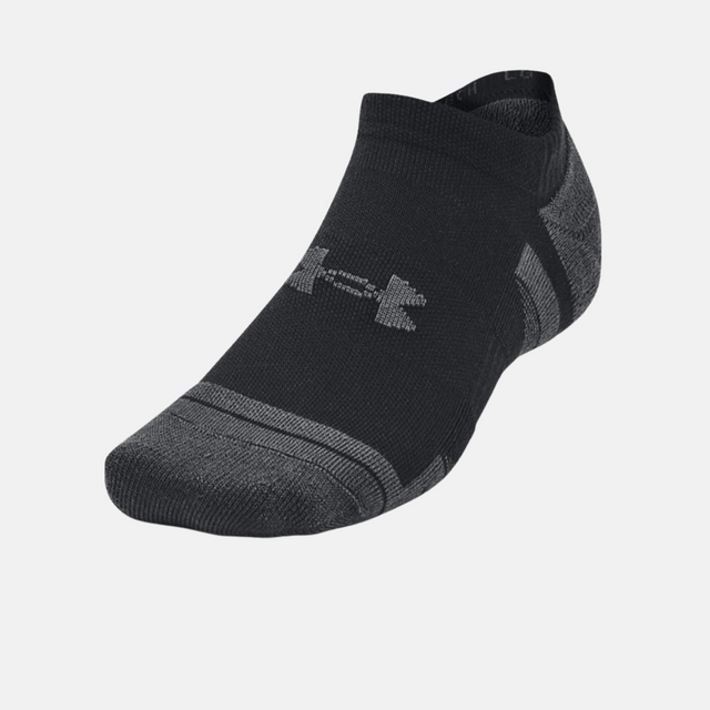 Under Armour Performance Tech No Show Socks (3 Pack) - Black