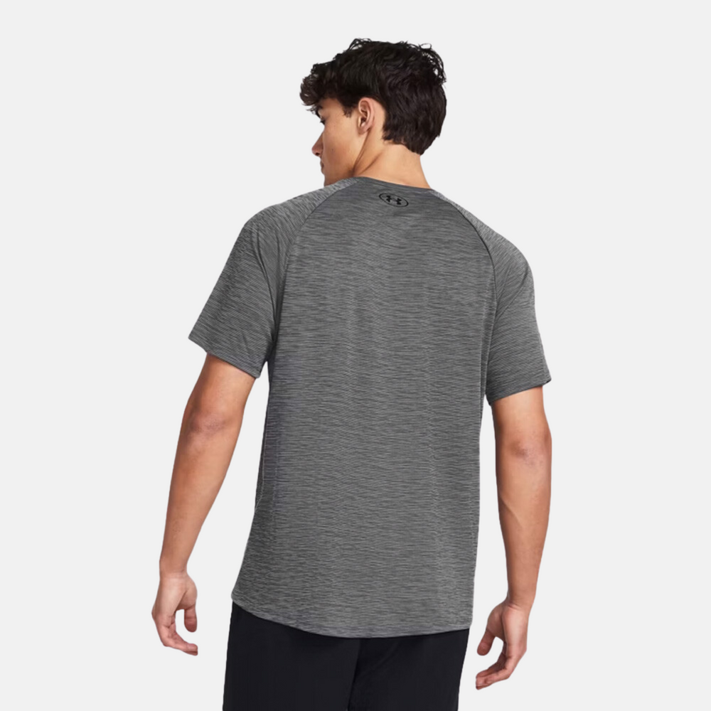 Under Armour Tech Textured T-Shirt - Castlerock/Black