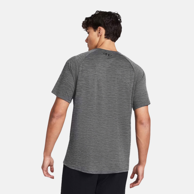 Under Armour Tech Textured T-Shirt - Castlerock/Black