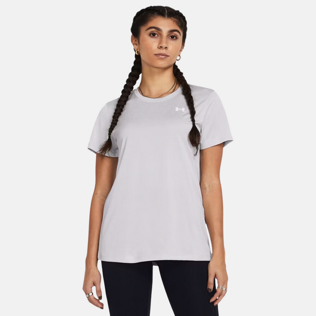Under Armour Women's Tech T-Shirt / Shorts Set - Marl Grey