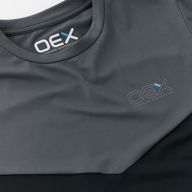 OEX Junior Flynn T-shirt / Shorts Set - Charcoal/Black