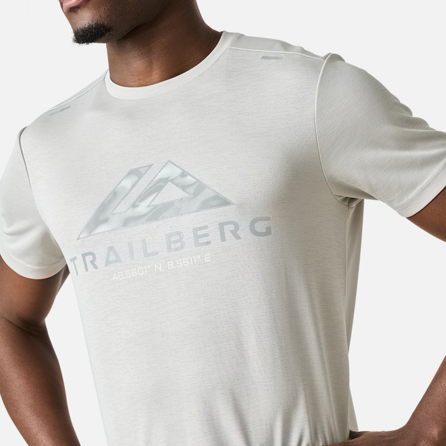 Trailberg Blur Logo T-Shirt / Shorts Set - Pebblestone