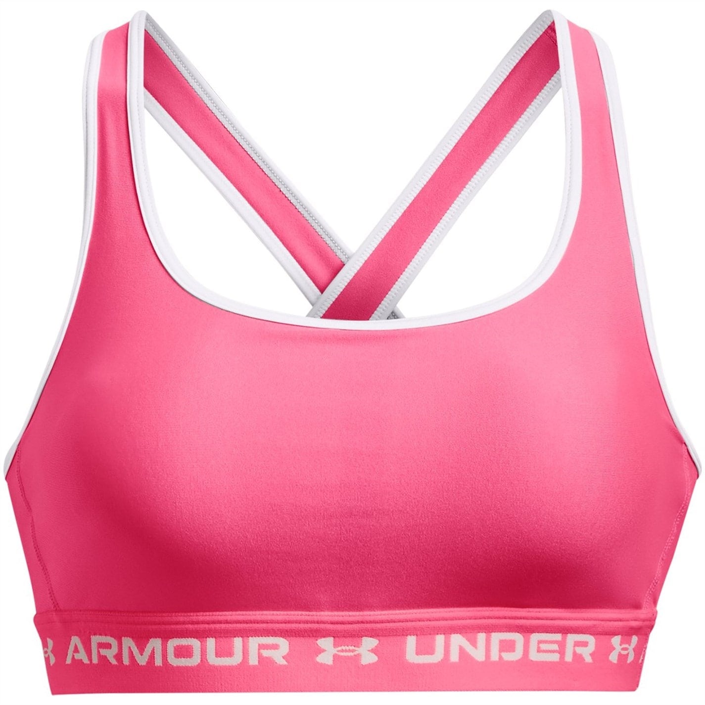 UNDER ARMOUR WOMEN'S CROSSBACK BRA - NEON PINK