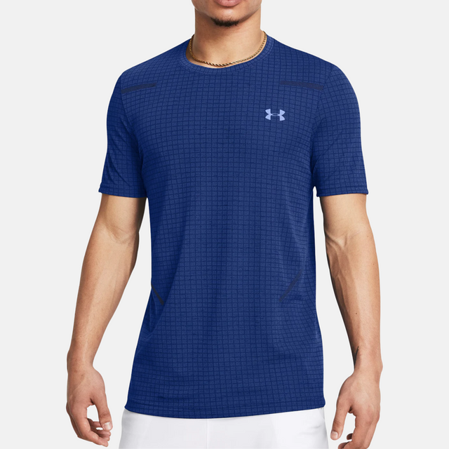 Under Armour Seamless Grid T-shirt / Shorts Set - Royal Blue