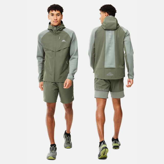 Trailberg Rapid Dash Hood / Shorts Set - Dark Fern