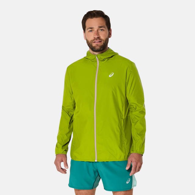 Asics Core Running Jacket / Shorts Set - Neon/Black