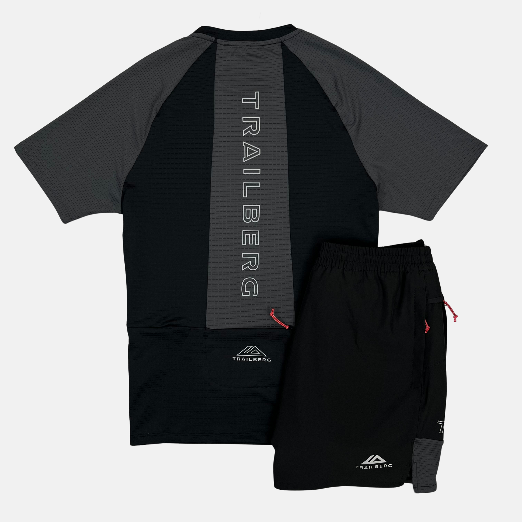 Trailberg Rapid Dash T-Shirt / Shorts Set - Black/Grey