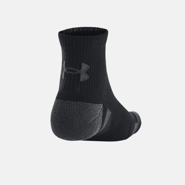 Under Armour Performance Tech Quarter Socks (3 Pack) - Black