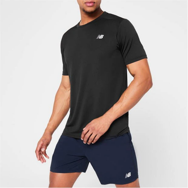 New Balance Core T-Shirt / Shorts Set - Black