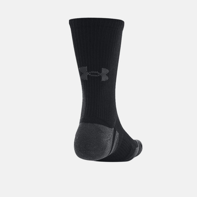 Under Armour Performance Tech Crew Socks (3 Pack) - Black