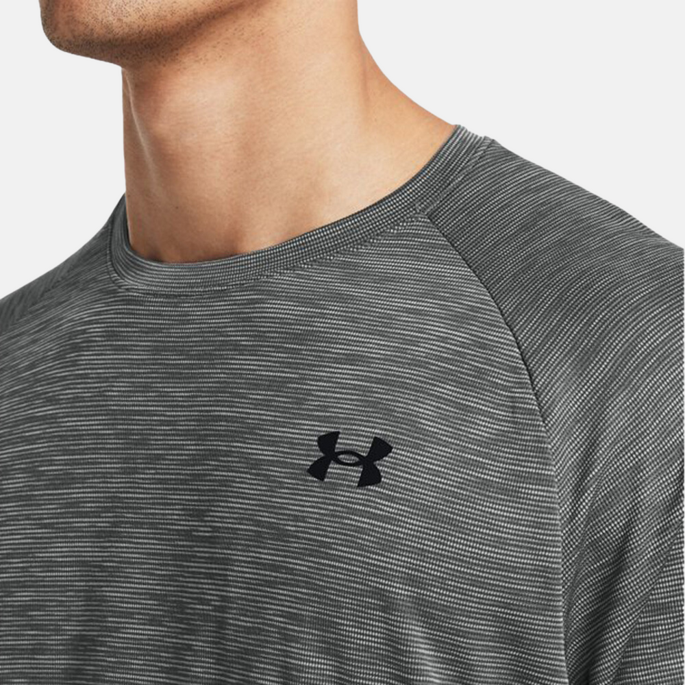 Under Armour Tech Textured T-Shirt - Castlerock/Black