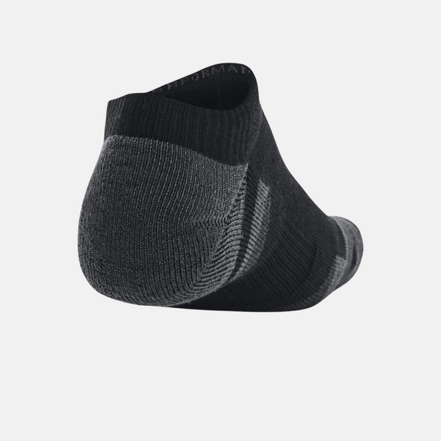 Under Armour Performance Tech No Show Socks (3 Pack) - Black