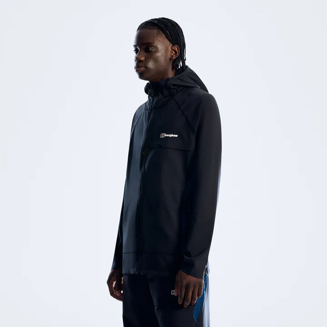 Berghaus Wavertree Hooded Jacket - Black/Blue