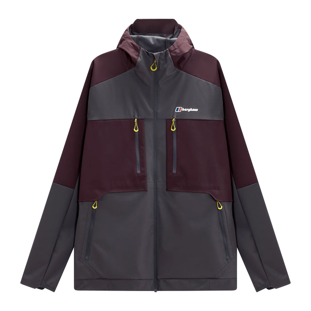 Berghaus Vantashell Jacket - Burgundy/Grey