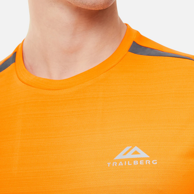 Trailberg Cloud SS25 T-Shirt - Orange/Iron Grey