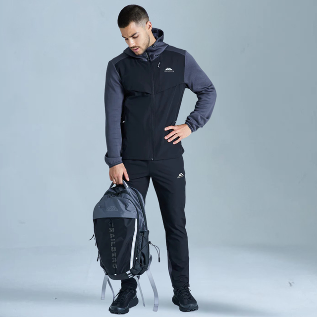 Trailberg Rapid Dash 2.0 Tracksuit - Black/Volcano Grey