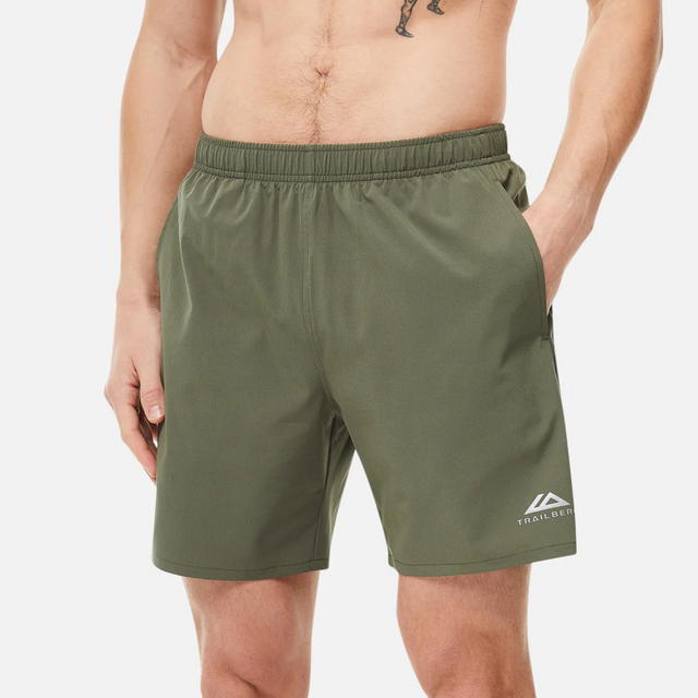 Trailberg Apex Seamless T-Shirt / Shorts Set - Dark Fern