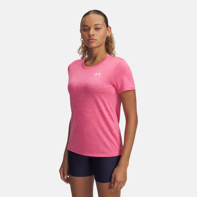 Under Armour Women's Zip / Tee / Shorts Set - Pink/Black